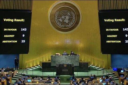 Đại hội đồng LHQ thông qua Nghị quyết trao thêm quyền cho Palestine