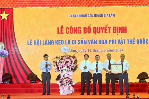 Công bố lễ hội Keo là Di sản văn hóa phi vật thể Quốc gia