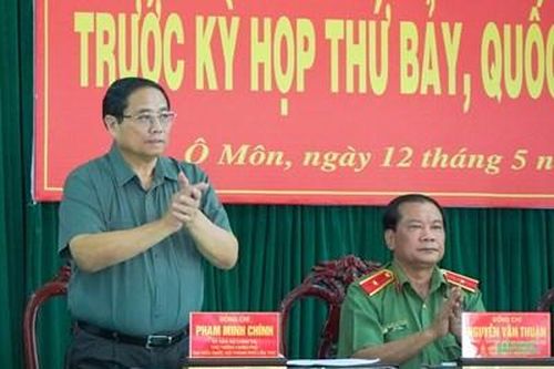 Thủ tướng Phạm Minh Chính tiếp xúc cử tri tại TP Cần Thơ