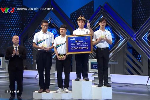 Nam sinh Hải Phòng thắng áp đảo trong trận thi tuần Olympia