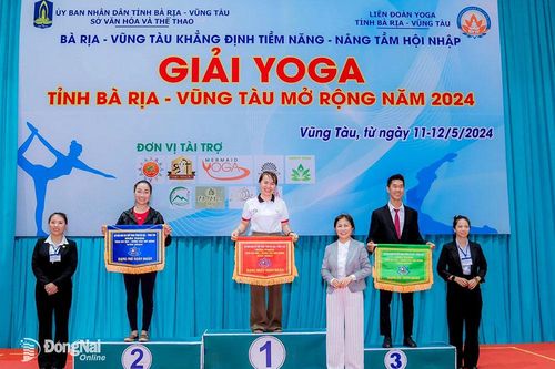 Đồng Nai dẫn đầu Giải Yoga tỉnh Bà Rịa - Vũng Tàu mở rộng 2024