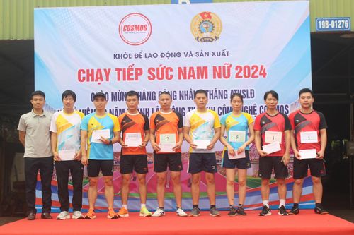 Công ty TNHH công nghệ Cosmos1 tổ chức giải thể thao cho công nhân lao động