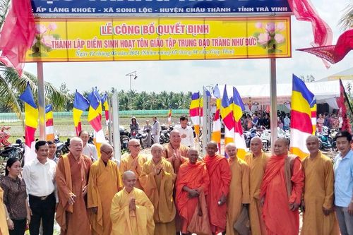 Trà Vinh: Lễ công bố quyết định thành lập điểm sinh hoạt tôn giáo tập trung Đạo tràng Như Đức