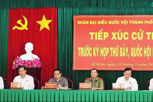 Thủ tướng Phạm Minh Chính tiếp xúc cử tri tại thành phố Cần Thơ