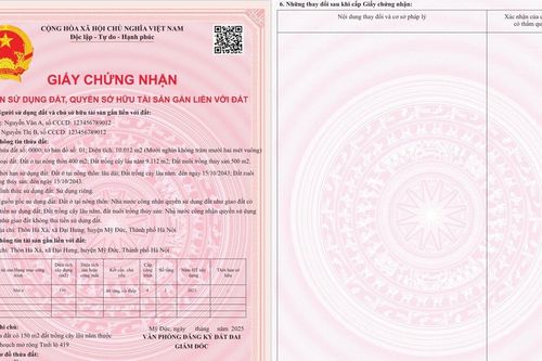 Sẽ phát hành thống nhất mẫu phôi sổ đỏ trên cả nước