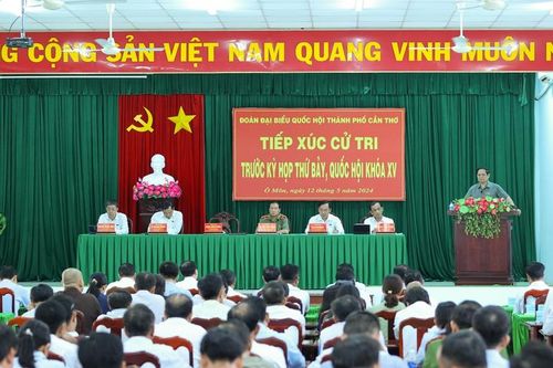 Thủ tướng Phạm Minh Chính tiếp xúc cử tri trước kỳ họp Quốc hội