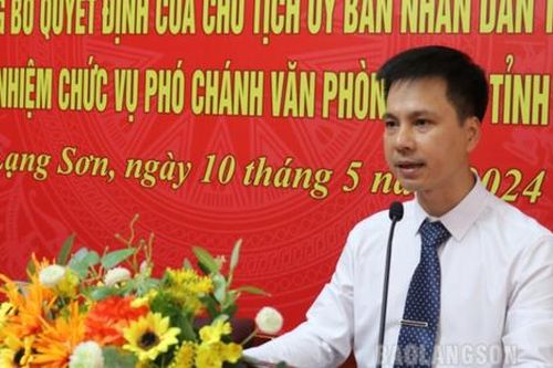 Bổ nhiệm Phó Giám đốc Sở giữ chức Phó Chánh Văn phòng UBND tỉnh