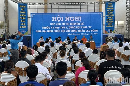 Sóc Trăng tiếp xúc cử tri là công nhân, người lao động