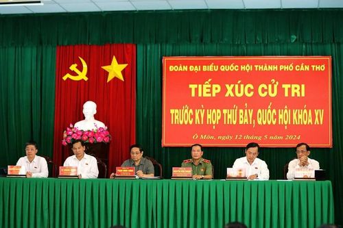 Thủ tướng Phạm Minh Chính thông tin tới cử tri về tiến độ chuỗi dự án Lô B - Ô Môn