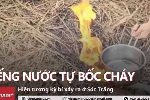 Bí ẩn hiện tượng giếng nước bốc cháy ở Sóc Trăng khiến nhiều người đổ xô đi xem