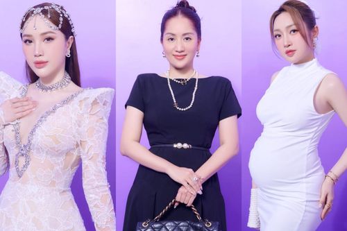Vợ Chi Bảo khoe bụng bầu tháng thứ 5, Khánh Thi diện cây đồ hiệu 'chặt chém'