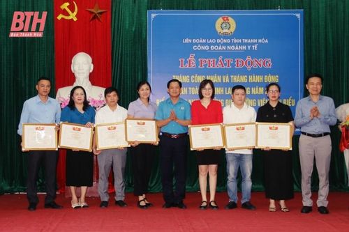 Công đoàn ngành y tế phát động 'Tháng Công nhân' và 'Tháng hành động về an toàn vệ sinh lao động' năm 2024