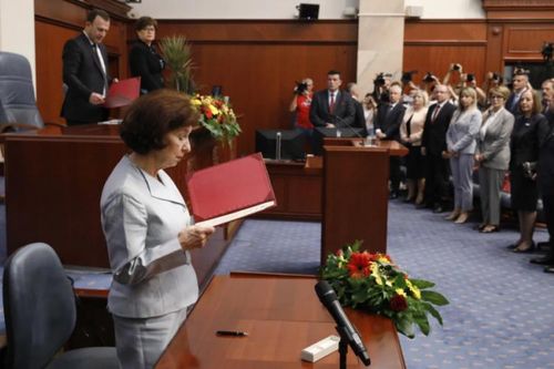 Tân Tổng thống Bắc Macedonia phát biểu gây tranh cãi tại lễ nhậm chức