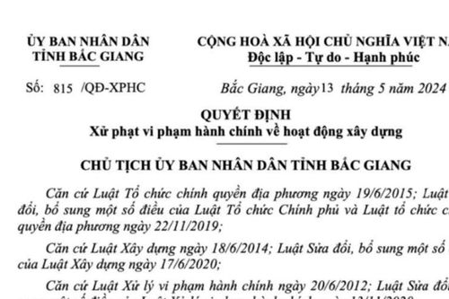 Công ty nước ngoài bị xử phạt 130 triệu đồng vì vi phạm hoạt động xây dựng