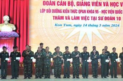 Học viện Quốc phòng nghiên cứu thực tế tại các tỉnh Tây Nguyên