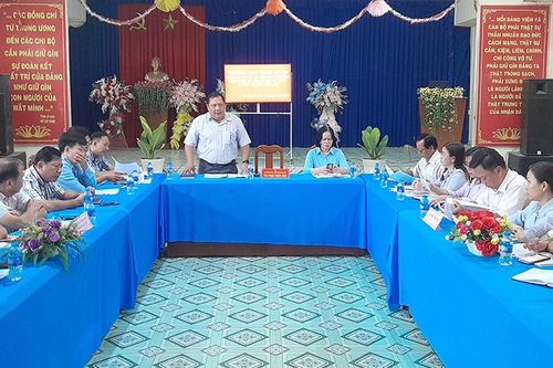 HĐND huyện Phú Tân khảo sát, giám sát đầu tư công giai đoạn 2021-2025