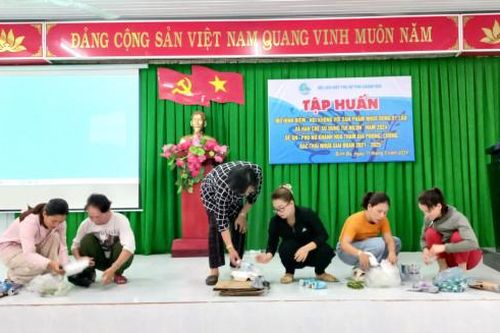 Hội Liên hiệp Phụ nữ tỉnh Khánh Hòa: Tập huấn mô hình điểm 'Nói không với sản phẩm nhựa dùng một lần và hạn chế sử dụng túi nilon'