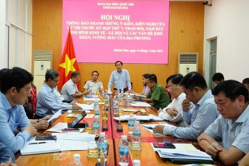 Đoàn Đại biểu Quốc hội tỉnh: Thông báo nhanh ý kiến, kiến nghị của cử tri trước Kỳ họp thứ 7, Quốc hội khóa XV