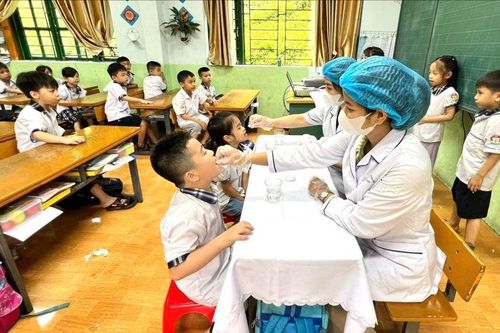 Triển khai hoạt động tẩy giun cho học sinh tiểu học