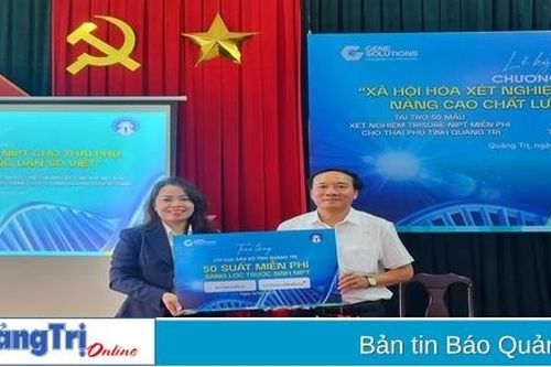 Tặng 50 mẫu xét nghiệm triSure NIPT miễn phí đến các thai phụ tại Quảng Trị