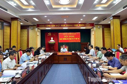 Hội nghị Ban Thường vụ Tỉnh ủy lần thứ 50
