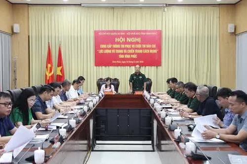 Cung cấp thông tin phục vụ Cuộc thi báo chí 'Lực lượng vũ trang và chiến tranh cách mạng' tỉnh Vĩnh Phúc