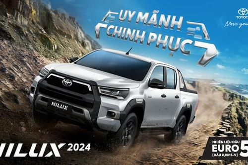 Toyota Việt Nam giới thiệu Hilux phiên bản nâng cấp 2024 – 'Uy mãnh chinh phục'