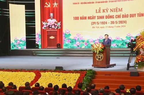 Tổ chức trang trọng Lễ kỷ niệm 100 năm Ngày sinh đồng chí Đào Duy Tùng