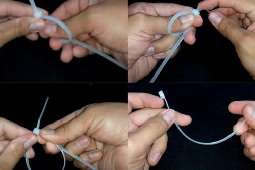Mẹo cởi dây rút nhựa dễ dàng