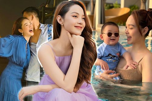 Minh Hằng sau 2 năm lấy chồng đại gia: Nhan sắc thăng hạng, sinh con trai bụ bẫm