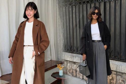 Cách mặc áo dáng dài cho người thấp bé