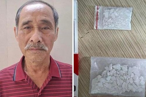 Bắt quả tang ông già 73 tuổi đi bán ma túy