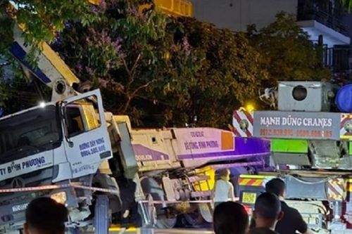 Vụ đổ cần cẩu xe bê tông làm 5 người thương vong ở Thái Bình: Khởi tố vụ án