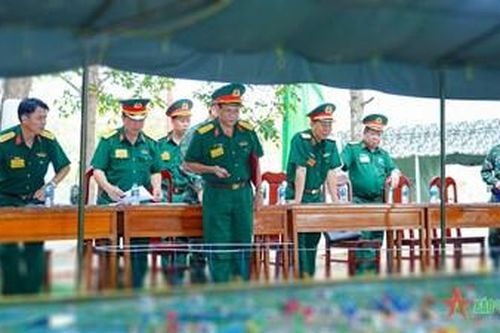 Quân khu 9: Khai mạc Hội thi xây dựng sa bàn địa hình năm 2024