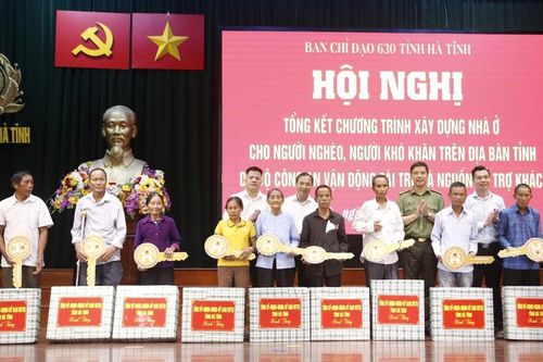 Hà Tĩnh: Hoàn thành 1.000 căn nhà ở cho người nghèo từ nguồn hỗ trợ của Bộ Công an