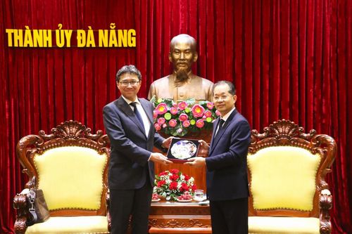 Bí thư Thành ủy Nguyễn Văn Quảng tiếp tân Tổng lãnh sự Nhật Bản tại Đà Nẵng