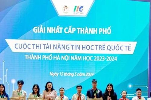 Hơn 550 trường học Thủ đô tham gia thi tài năng tin học trẻ quốc tế