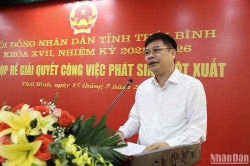Giám đốc Sở Nội vụ làm Phó Chủ tịch tỉnh Thái Bình