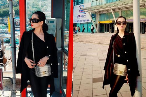 Lệ Quyên mang túi xách 200 triệu dạo phố