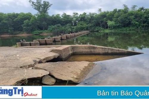 Đập ngăn mặn Vĩnh Phước hư hỏng, ảnh hưởng trực tiếp đến nguồn nước dân sinh và sản xuất nông nghiệp ở TP. Đông Hà