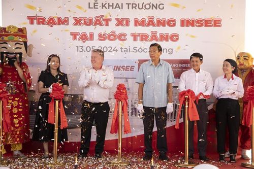 INSEE Việt Nam khánh thành trạm xuất xi măng có sức chứa 1.200 tấn tại Sóc Trăng