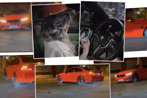 Con gái lái BMW drift xe 'cháy đường', cả mẹ và con bị phạt gần 20 triệu