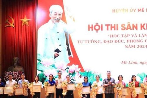Mê Linh: 18 xã, thị trấn tham gia hội thi học tập và làm theo Bác