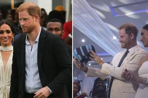 Harry - Meghan nhận nhiều quà tặng khi đến Nigeria, trái quy định của Hoàng gia?