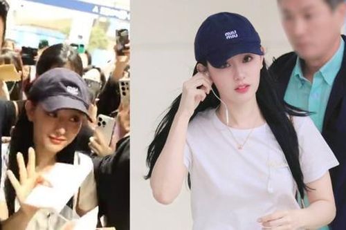 Fan lo lắng khi Kim Ji Won bị vây kín, xô đẩy ở sân bay: 'Tôi khóc vì Jiwonie mất'