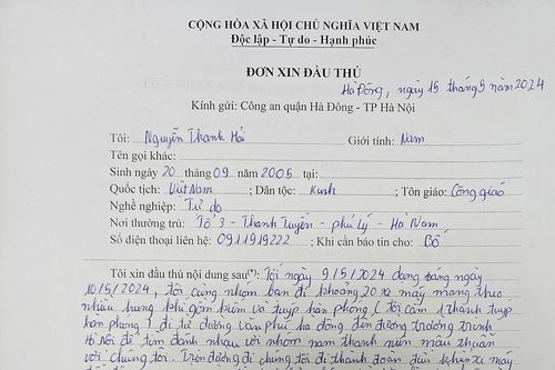 Thiếu niên cầm đầu nhóm hơn 30 đối tượng gây rối trật tự, xin đầu thú qua fanpage của Công an quận Hà Đông