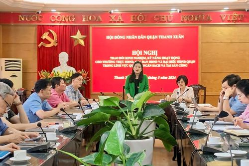 HĐND quận Thanh Xuân trao đổi kinh nghiệm quản lý ngân sách và tài sản công