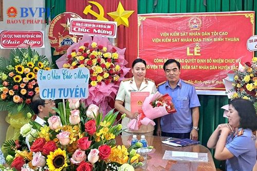 Bổ nhiệm Phó Viện trưởng VKSND huyện Bắc Bình