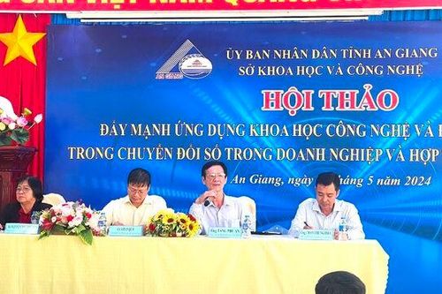 Hội thảo khoa học ứng dụng khoa học - công nghệ và đổi mới sáng tạo trong chuyển đổi số trong doanh nghiệp và hợp tác xã ở An Giang