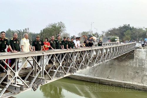 Chính thức dừng các phương tiện lưu thông qua cầu Mường Thanh